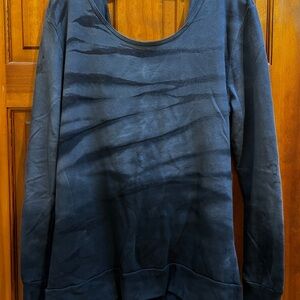 Prana Black and Gray Tie-dye sweatshirt